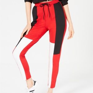 Colorblocked Skinny Jogger Pants